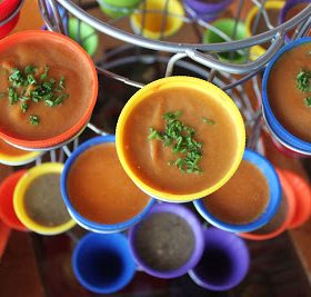 Carrot and Parsnip Soup served in the Stacko Serving Stand
