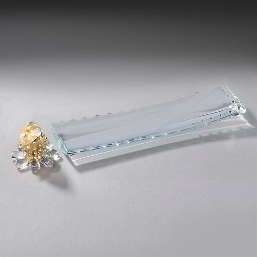Crystal Incense Holder Set - Gold